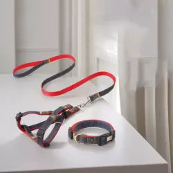 Dog Leash for Large and Small Breeds - Dog Chain, Dog Collar,Leash, Pet Accessories, Dog Neck and Chest Strap