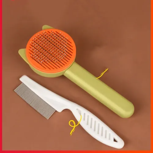 Cat and Dog Grooming Tool - Multi-Functional Brush for Cat and Dog Flea Removal, De-shedding, and Brushing