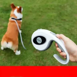 Automatic Retractable Dog Leash for Small and Medium Dogs - Ideal for Poodles, Bichon Frise, Corgis