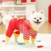 New Year Fortune Pet Dog and Cat Winter Cozy Sweater Wearable Clothing for with Leash