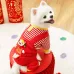 New Year Fortune Pet Dog and Cat Winter Cozy Sweater Wearable Clothing for with Leash