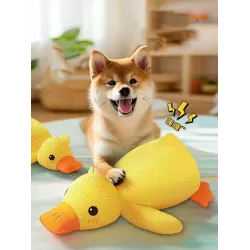 Dog Toy Pet Durable Chewing Self-Entertainment Sound Device for柯基小狗 Small Yellow Duck Dental Wear