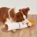 CIGAR-TOY Furry Dog Toy for Chewing, Self-Entertainment, and Teething Relief for Small to Medium Breeds like Corgi and Labrador